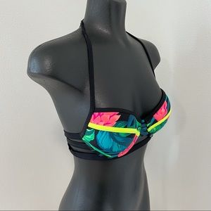 Strappy floral swim top (3 for $25)